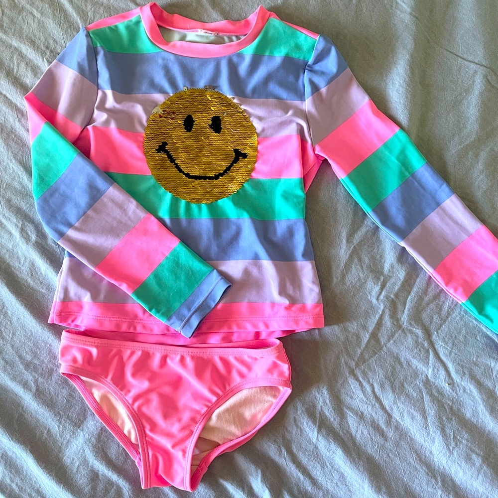 Girl 5-6T swim set